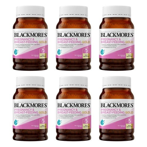 Blackmores Pregnancy Gold 180 Capsules Pack of 6