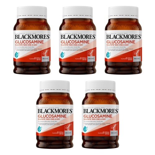 Blackmores Glucosamine Sulfate 1500 One-A-Day 180 Tablets Pack of 5