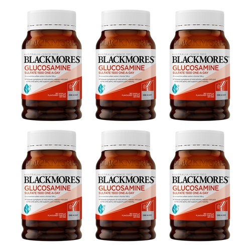 Blackmores Glucosamine Sulfate 1500 One-A-Day 180 Tablets Pack of 6