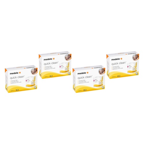 Medela Quick Clean Microwave Bags 5 Pack Bundle of 4