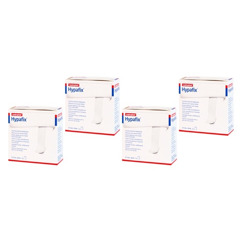 Hypafix Elastic Adhesive Fixation Tape 2.5cm x 10m Pack of 4