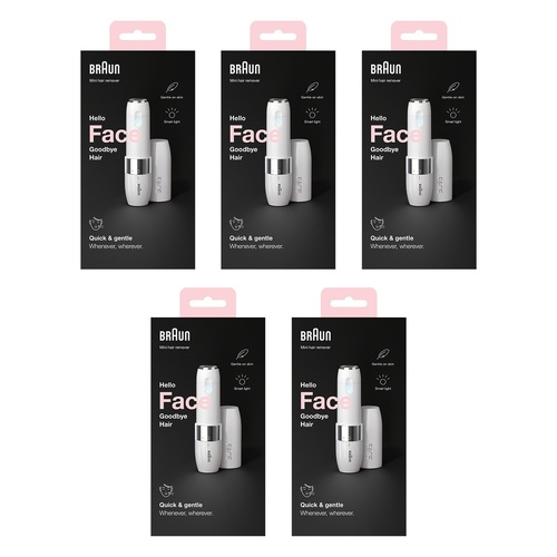 Braun Face Mini Hair Remover FS1000 Pack of 5