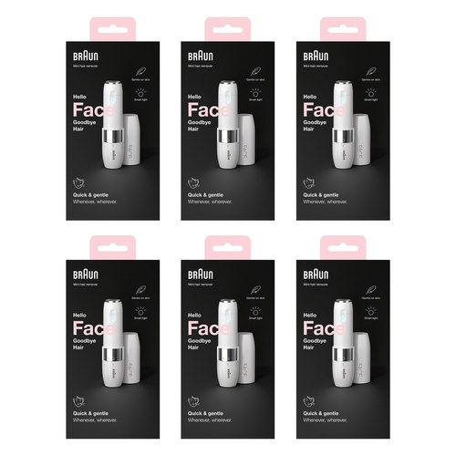 Braun Face Mini Hair Remover FS1000 Pack of 6