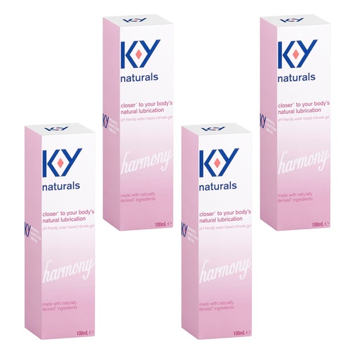 Durex KY Naturals Harmony Intimate Gel 100mL Pack of 4