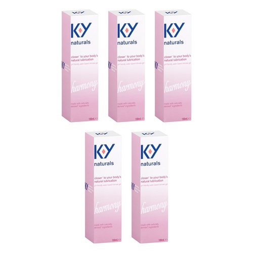 Durex KY Naturals Harmony Intimate Gel 100mL Pack of 5