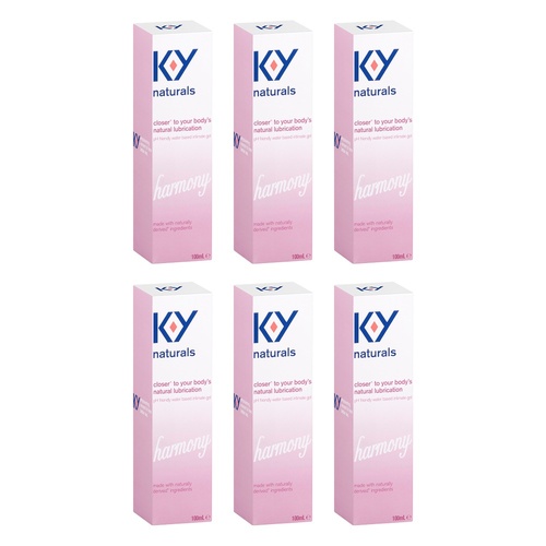 Durex KY Naturals Harmony Intimate Gel 100mL Pack of 6