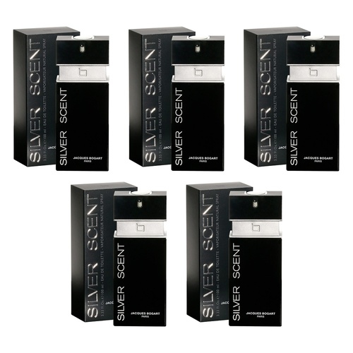 Jacques Bogart Silver Scent EDT 100mL Pack of 5