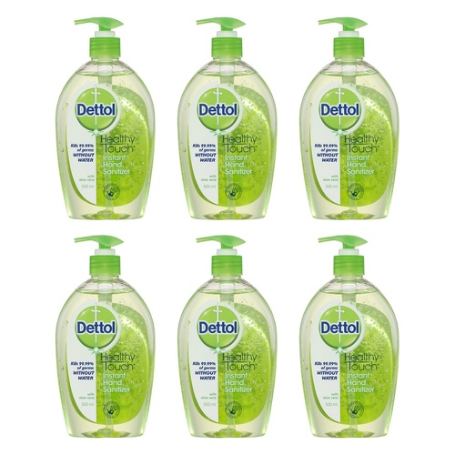 Dettol Healthy Touch Instant Hand Sanitiser Refresh 500mL Pack of 6