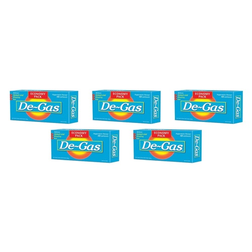 De-Gas 48 Capsules Pack of 5
