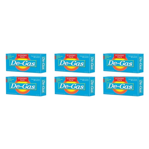 De-Gas 48 Capsules Pack of 6