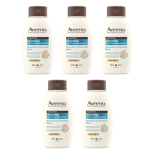 Aveeno Rose Water & Chamomile Shampoo for Dry Hair 354mL Pack of 5