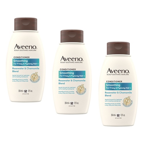 Aveeno Rose Water & Chamomile Conditioner for Dry Hair 354mL Pack of 3