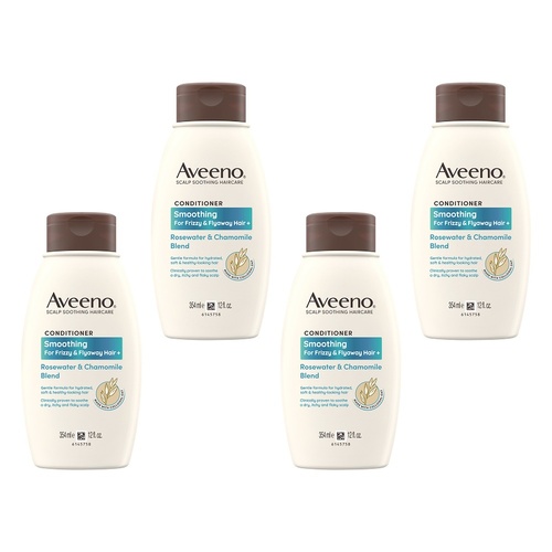 Aveeno Rose Water & Chamomile Conditioner for Dry Hair 354mL Pack of 4
