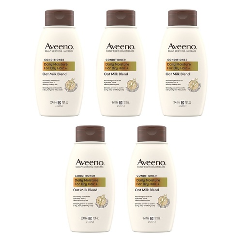 Aveeno Oat Milk Blend Moisturising Conditioner for Dry & Damaged Hair Pack of 5