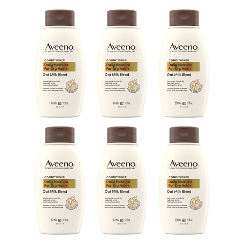 Aveeno Oat Milk Blend Moisturising Conditioner for Dry & Damaged Hair Pack of 6