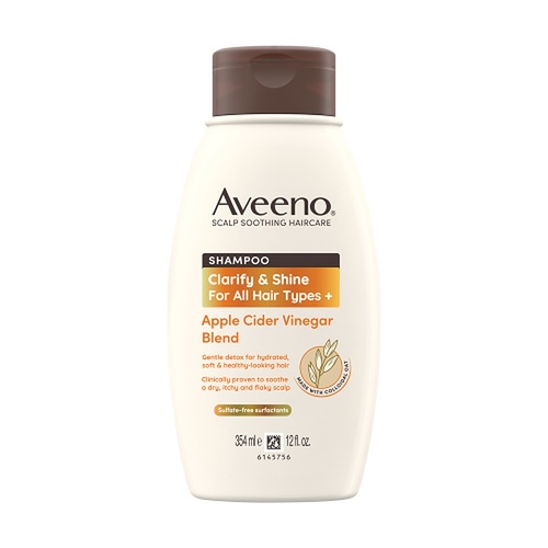 Aveeno Apple Cider Vinegar Clarifying Shampoo for Dull Hair 354mL
