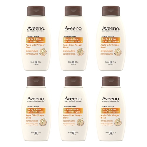 Aveeno Apple Cider Vinegar Clarifying Conditioner for Dull Hair 354mL Pack of 6