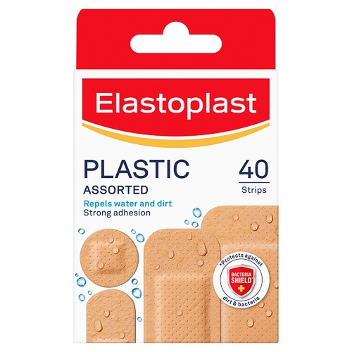 Elastoplast Plastic Plasters Assorted 40 Pack