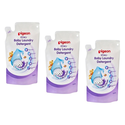 Pigeon Baby Laundry Detergent 450mL Pack of 3