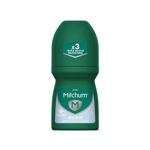 Mitchum Men Antiperspirant Roll-On Deodorant Unscented 50mL