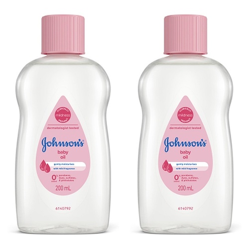 Johnson's Baby Oil 200mL Pack of 2
