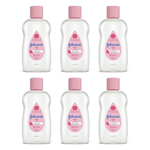Johnson's Baby Oil 200mL Pack of 6