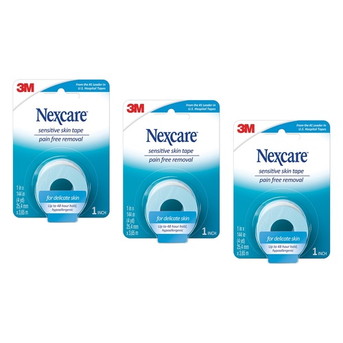 Nexcare Sensitive Skin Tape 3.6 Metres Pack of 3