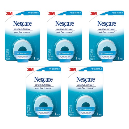 Nexcare Sensitive Skin Tape 3.6 Metres Pack of 5
