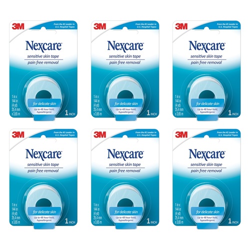 Nexcare Sensitive Skin Tape 3.6 Metres Pack of 6