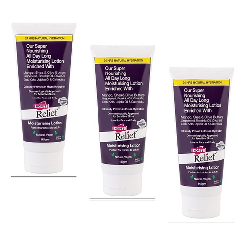 Hope's Relief Moisturising Lotion 145g Pack of 3
