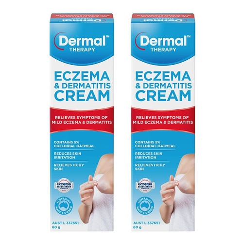 Dermal Therapy Eczema & Dermatitis Cream 60g Pack of 2