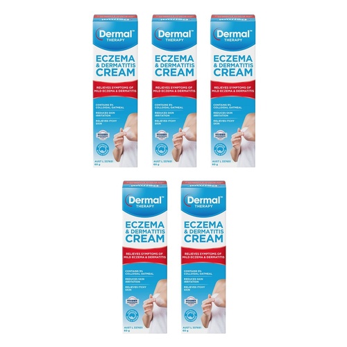 Dermal Therapy Eczema & Dermatitis Cream 60g Pack of 5