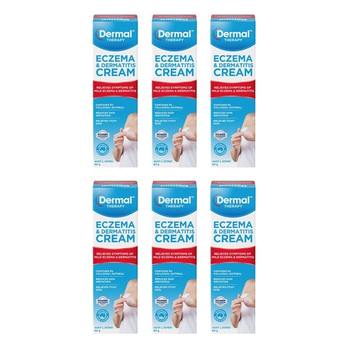 Dermal Therapy Eczema & Dermatitis Cream 60g Pack of 6