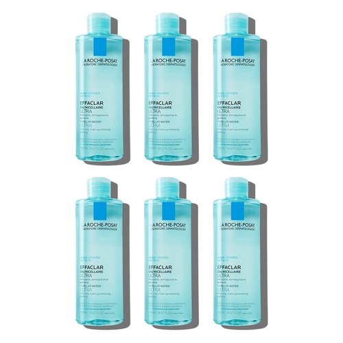 La Roche-Posay Effaclar Micellar Water 400mL Pack of 6