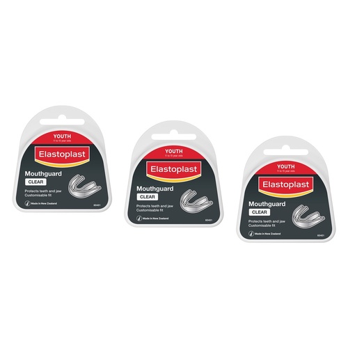 Elastoplast Mouthguard Youth Clear Pack of 3