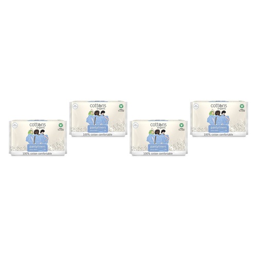 Cottons Ultra Thin Panty Liners 24 Pack x 6 Bundle of 4