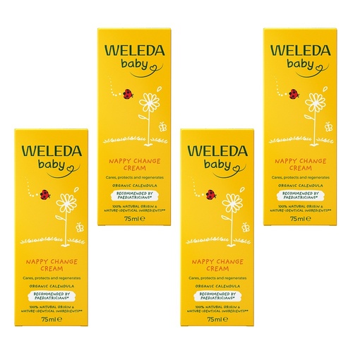 Weleda Calendula Nappy Change Cream 75mL Pack of 4