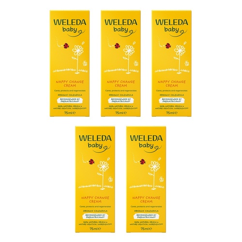 Weleda Calendula Nappy Change Cream 75mL Pack of 5