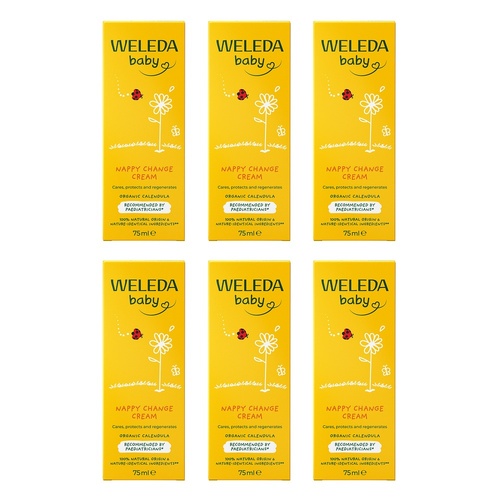 Weleda Calendula Nappy Change Cream 75mL Pack of 6