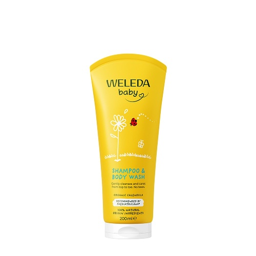 Weleda Calendula Shampoo and Body Wash 200mL