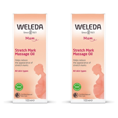 Weleda Stretch Mark Massage Oil 100mL Pack of 2