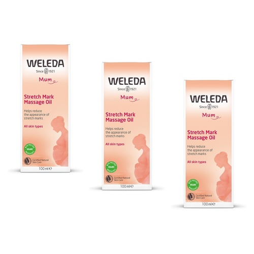 Weleda Stretch Mark Massage Oil 100mL Pack of 3