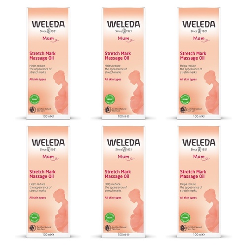 Weleda Stretch Mark Massage Oil 100mL Pack of 6