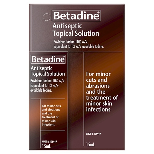 Betadine Antiseptic Topical Solution 15mL x 4