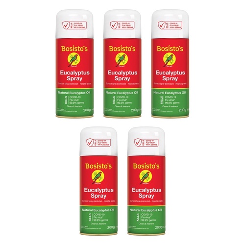 Bosisto's Eucalyptus Spray 200g Pack of 5