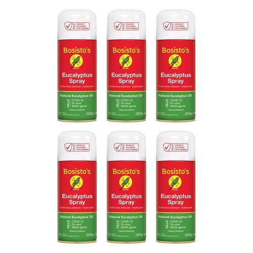 Bosisto's Eucalyptus Spray 200g Pack of 6