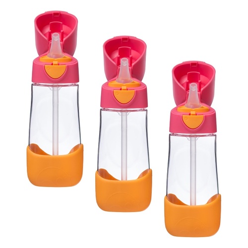 B.Box Tritan Drink Bottle Strawberry Shake 450mL Pack of 3