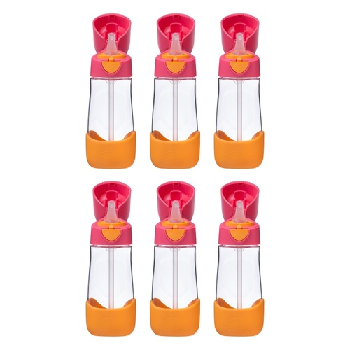 B.Box Tritan Drink Bottle Strawberry Shake 450mL Pack of 6