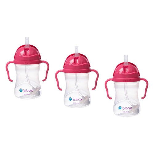 B.Box Sippy Cup Raspberry 240mL Pack of 3