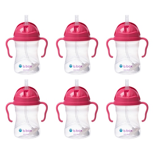 B.Box Sippy Cup Raspberry 240mL Pack of 6